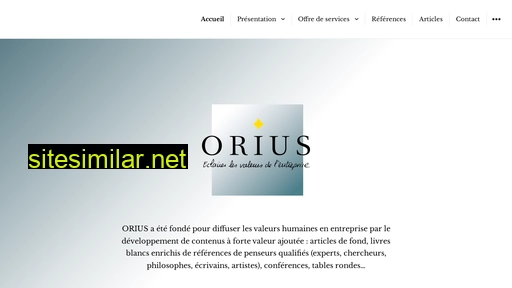 orius.fr alternative sites