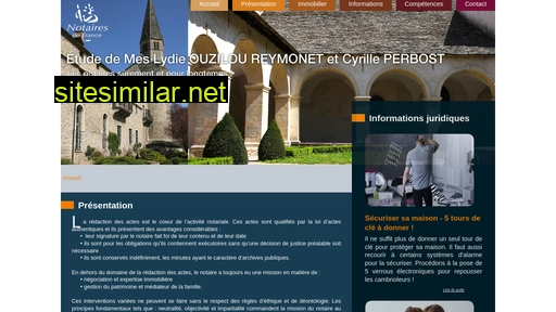 ouziloureymonet-perbost.notaires.fr alternative sites