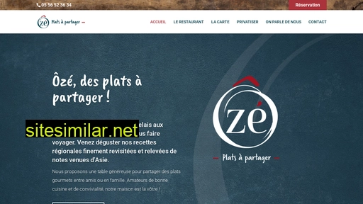 oze-restaurant.fr alternative sites