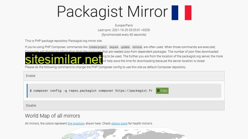 packagist.fr alternative sites