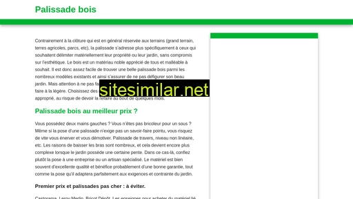 palissade-bois.fr alternative sites