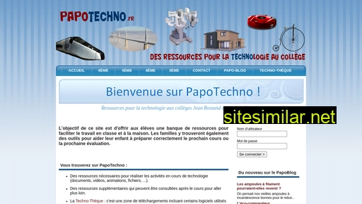 papotechno.fr alternative sites