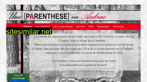 parenthese-en-aubrac.fr alternative sites