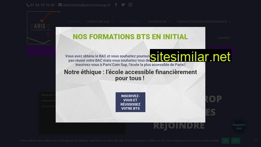 pariscomsup.fr alternative sites