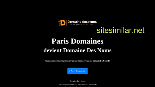 Paris-domaines similar sites