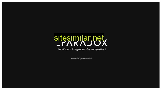 paradox-tech.fr alternative sites