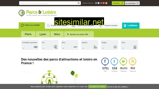 parcsetloisirs.fr alternative sites