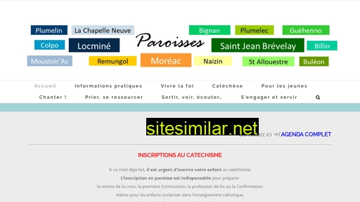 Paroisses-locmine-saintjeanbrevelay similar sites