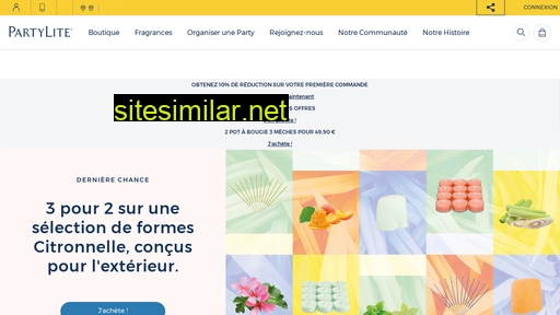 partylite.fr alternative sites