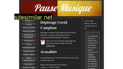 pausemusiquecampbon.fr alternative sites