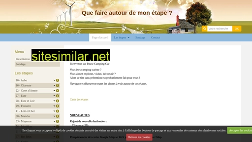 pausecampingcar.fr alternative sites