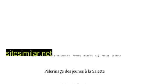 pelerinagedesjeunes.fr alternative sites