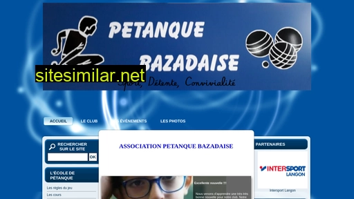 petanque-bazadaise.fr alternative sites