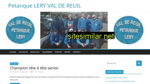 petanque-lery-vdr.fr alternative sites