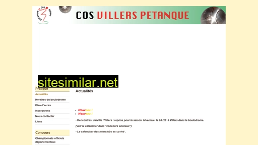 petanque-villers.fr alternative sites