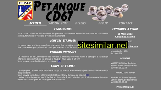 petanque67.fr alternative sites