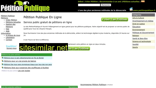 petitionpublique.fr alternative sites