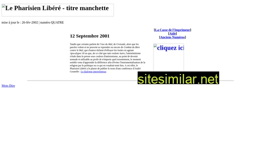 pharisienlibere.free.fr alternative sites