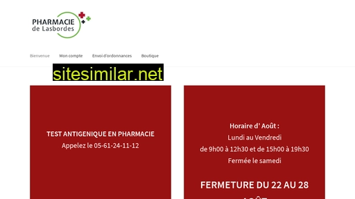 pharmacie-lasbordes.fr alternative sites