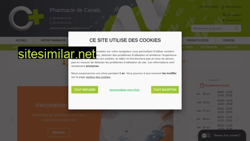 pharmaciedecanals.pharmaxv.fr alternative sites