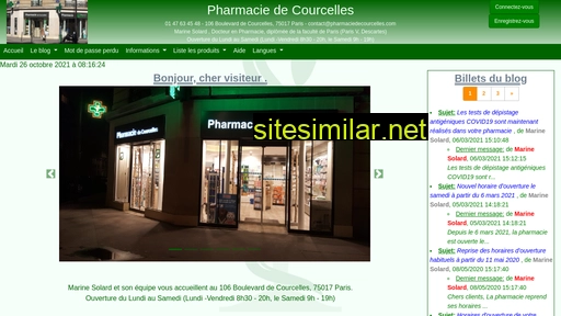 pharmaciedecourcelles.fr alternative sites