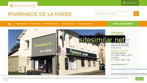 pharmaciedelamairiecondat.fr alternative sites