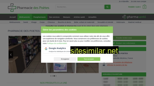 pharmaciedespoetes.fr alternative sites