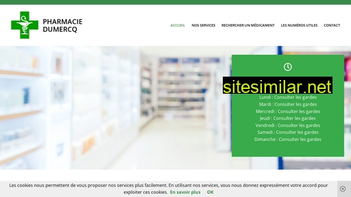 pharmaciedumercq.fr alternative sites