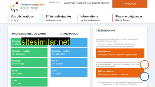 Pharmacovigilance-iledefrance similar sites