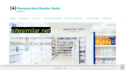 pharmacie4chemins-pantin.fr alternative sites