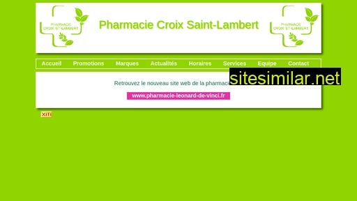 pharmaciecroixsaintlambert.fr alternative sites