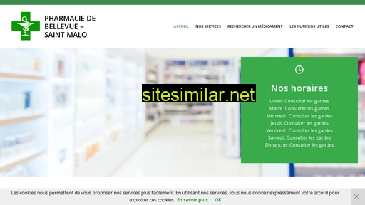 Pharmaciedebellevue-stmalo similar sites
