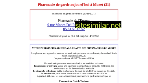 pharmaciedegardemuret.fr alternative sites
