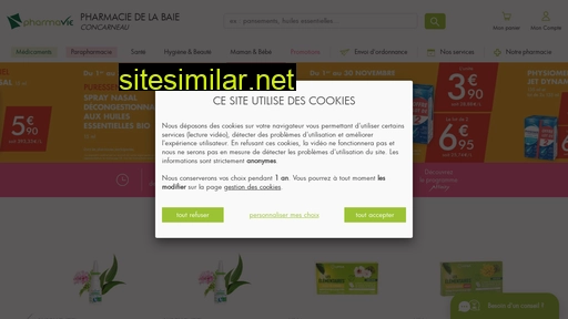 pharmaciedelabaie.pharmavie.fr alternative sites