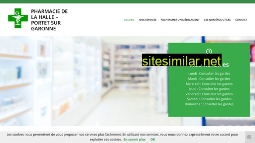 pharmaciedelahalle-portet.fr alternative sites