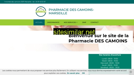 pharmaciedescamoins.fr alternative sites
