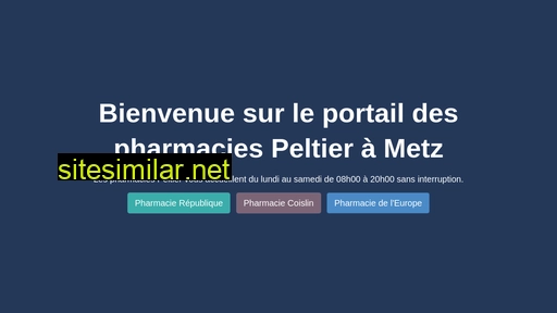 pharmaciepeltier.fr alternative sites