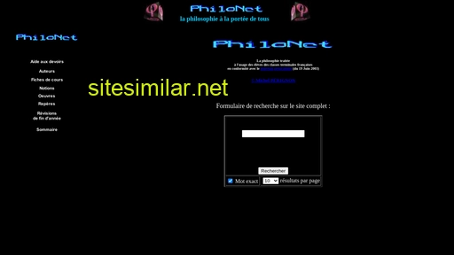 philonet.fr alternative sites