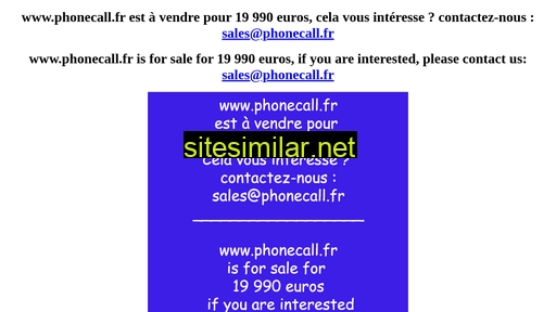 phonecall.fr alternative sites