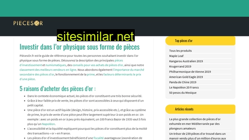 piecesor.fr alternative sites