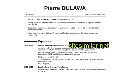 pierredulawa.fr alternative sites