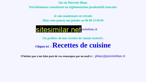 pierretteblanc.fr alternative sites