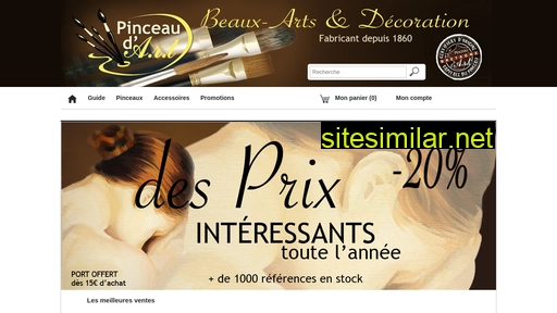 pinceaudart.fr alternative sites