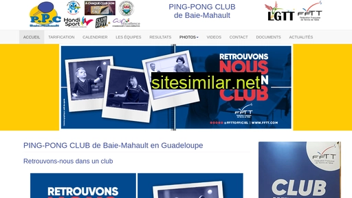 ping-pong-club-baie-mahault.fr alternative sites