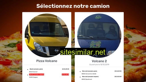 Pizza-volcano similar sites