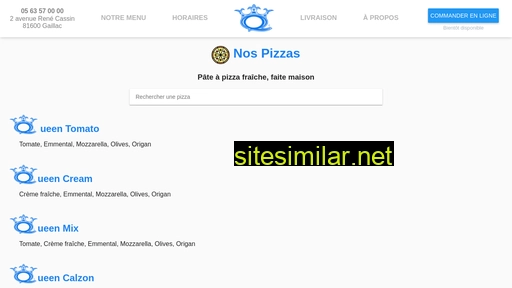 pizzaqueen.fr alternative sites