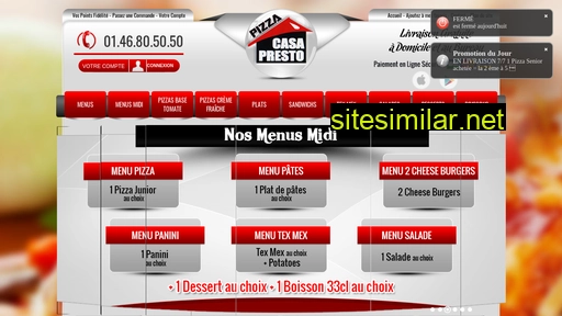 pizzacasapresto.fr alternative sites