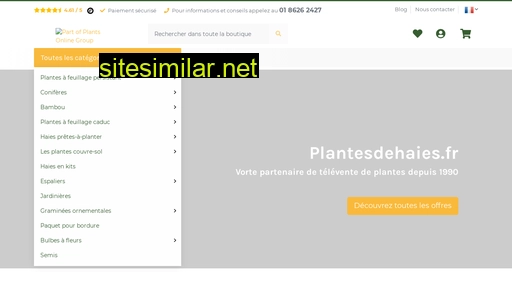 plantesdehaies.fr alternative sites