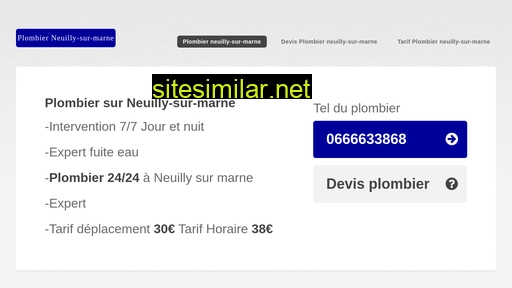 plombier-neuillysurmarne.fr alternative sites