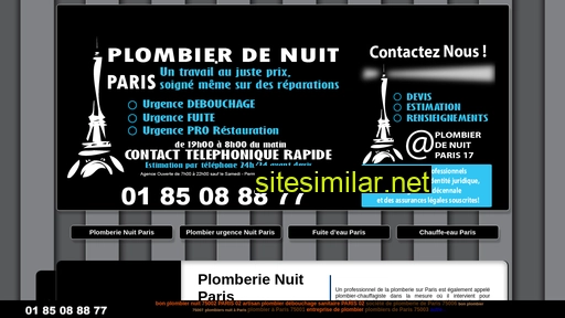 plombier-nuit-paris.fr alternative sites